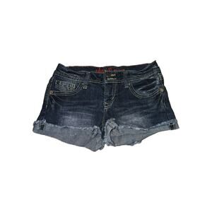 Siz 9 Med Wash Low Rise Wallflower Jean Shorts